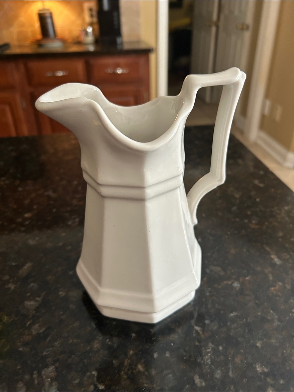 Redcliff 6 inch white Ironstone Pitcher Jug